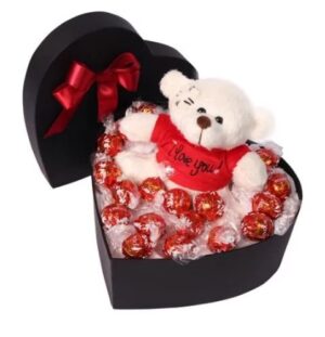 Coração de bombom Lindt "I LOVE YOU"