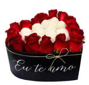 Coração de rosas EU TE AMO